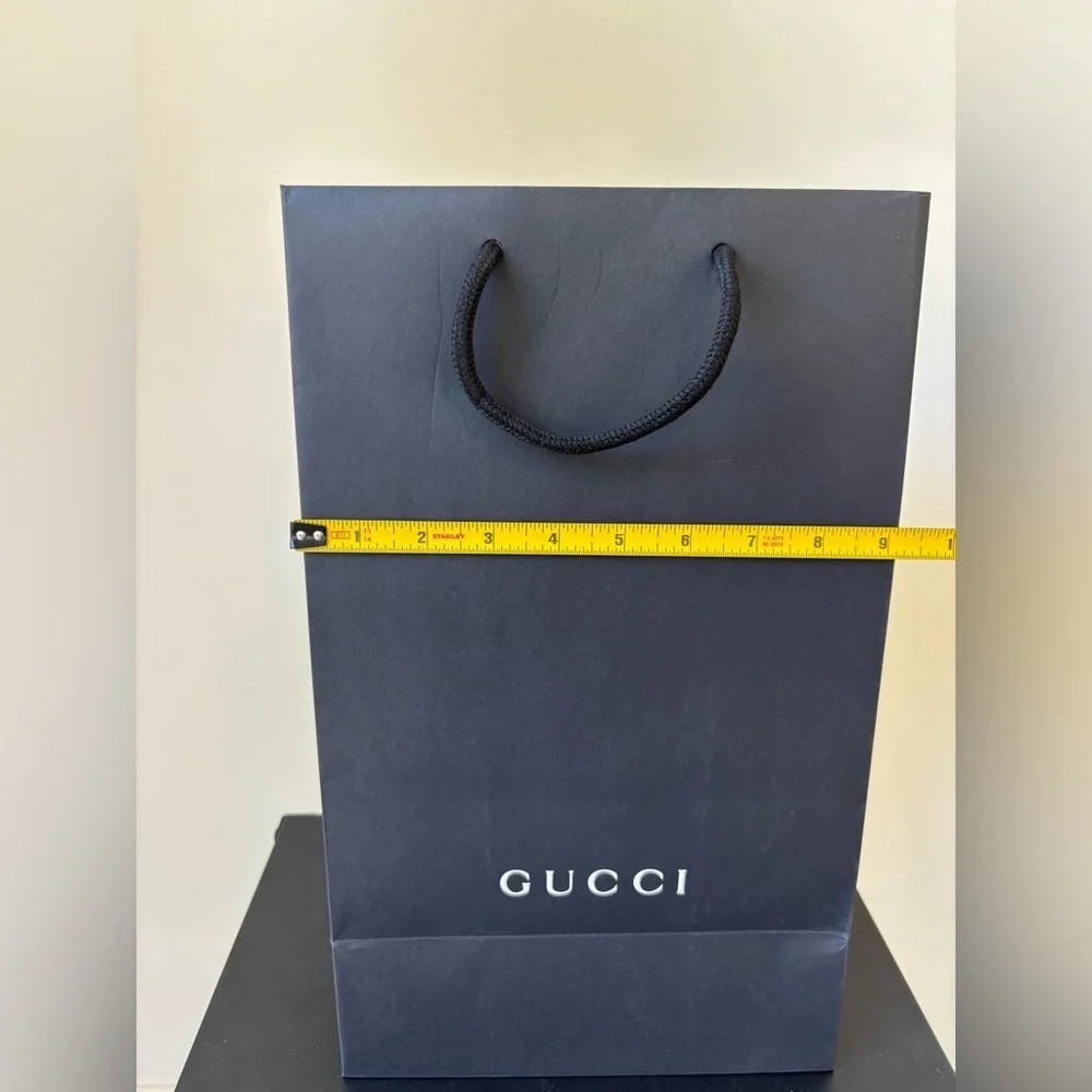 Black Gucci gift bag